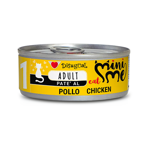 DISUGUAL CAT MINI ME - N1 POLLO  LATA POR 85 GR