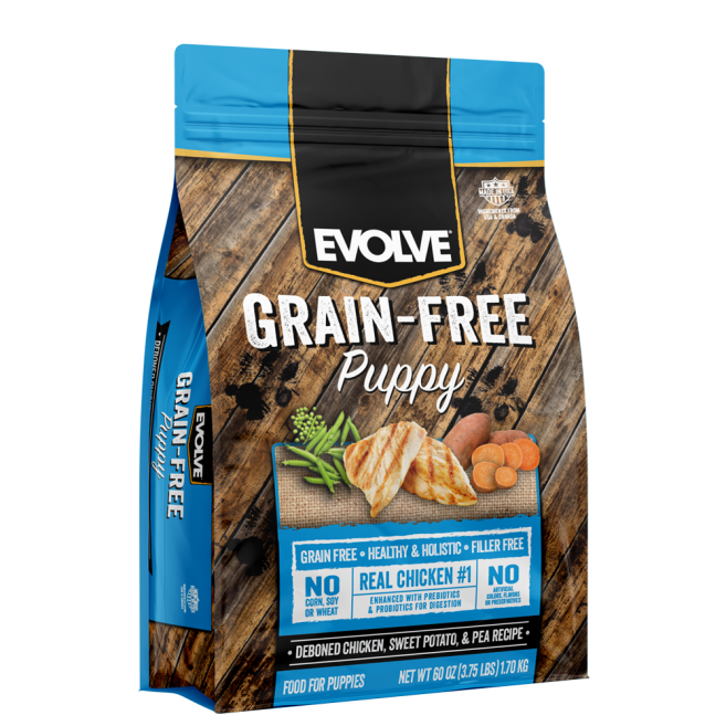 EVOLVE DOG GRAIN FREE PUPPY CHICKEN - POLLO 3.75 LB - 1.7 KG