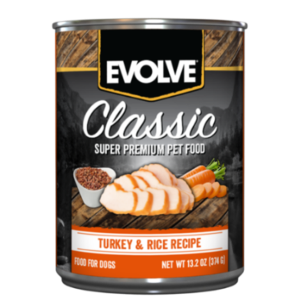 EVOLVE DOG CLASSIC LATA TURKEY  -  PAVO  13.2 OZ - 374 GR 