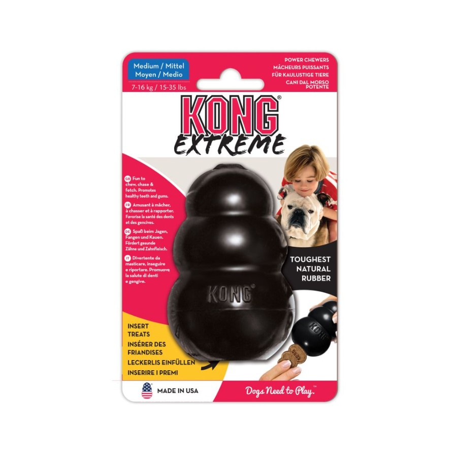 KONG PERRO CAUCHO EXTREME PORTAPASABOCAS MEDIUM