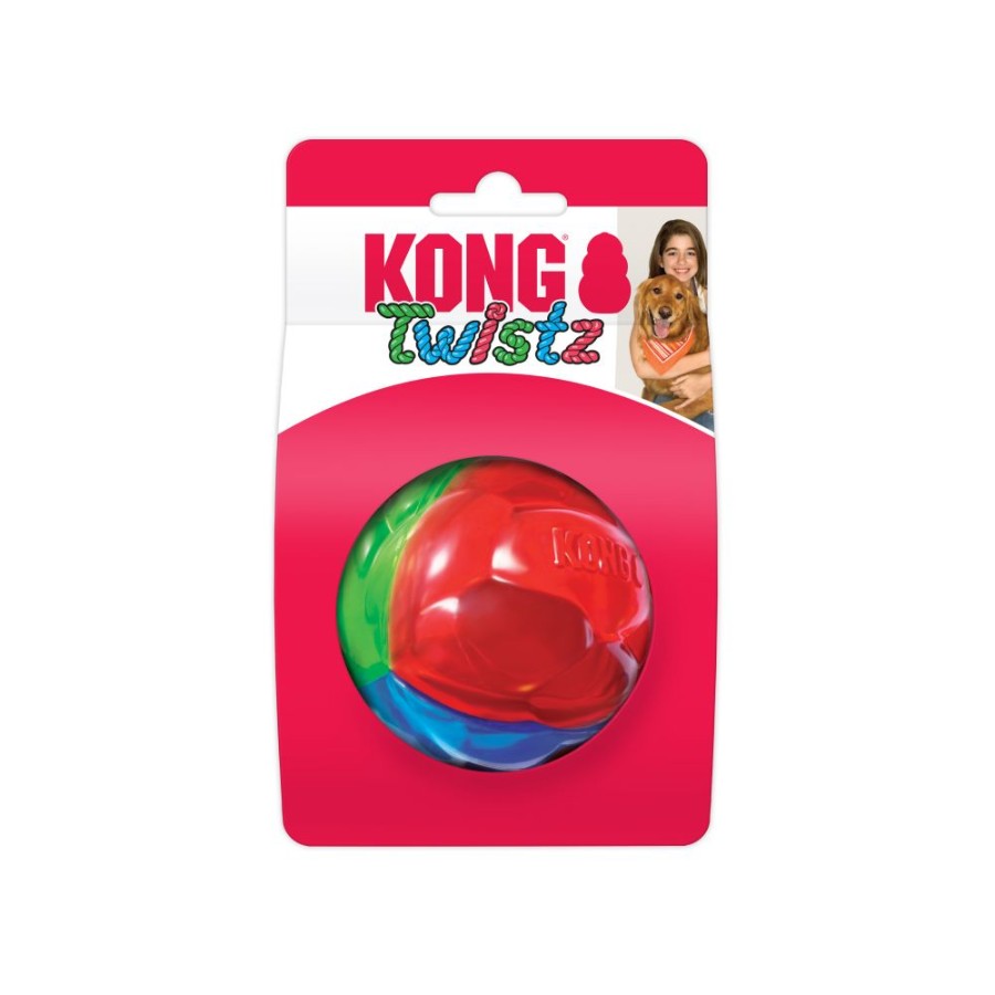 KONG PERRO TWISTZ PELOTA MEDIUM