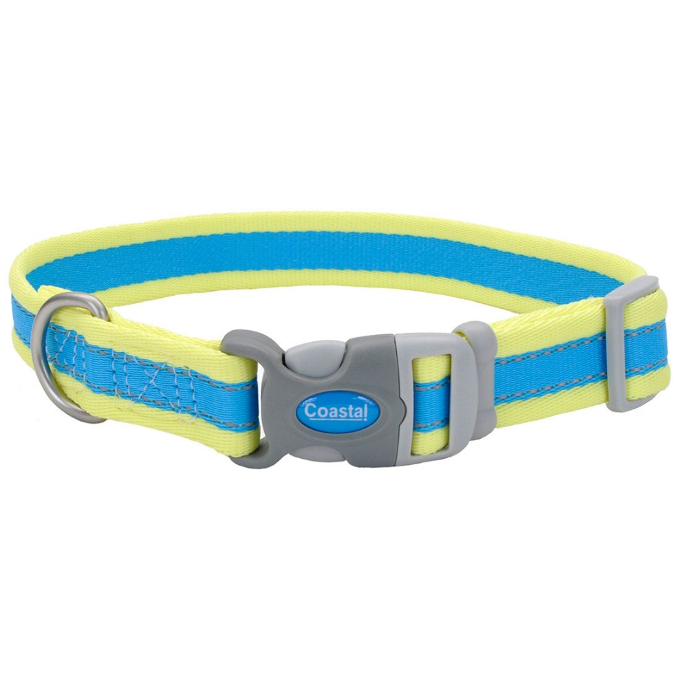 COASTAL PERRO PRO AZUL CON AMARILLO NEON COLLAR SMALL 3/4"