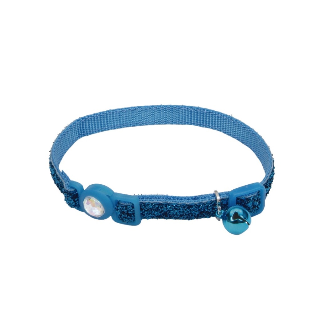 COASTAL COLLAR GATO BRILLANTE AZUL