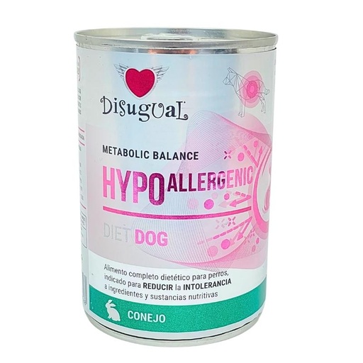 [956568 DI] DISUGUAL DOG HIPOALLERGENIC DIET - CONEJO LATA POR 400 GR