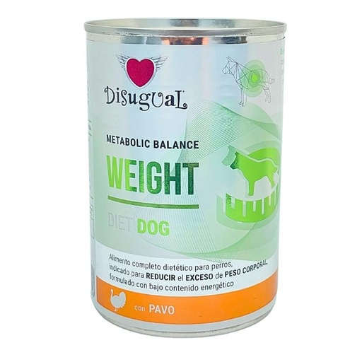 [956728 DI] DISUGUAL DOG WEIGHT DIET - PAVO LATA POR 400 GR