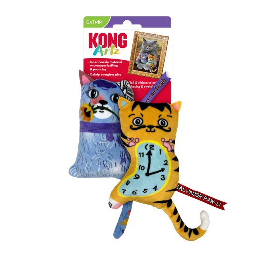 [CA112 KO] KONG GATO PELUCHE ARTES X 2 DALI - VAN GOGH