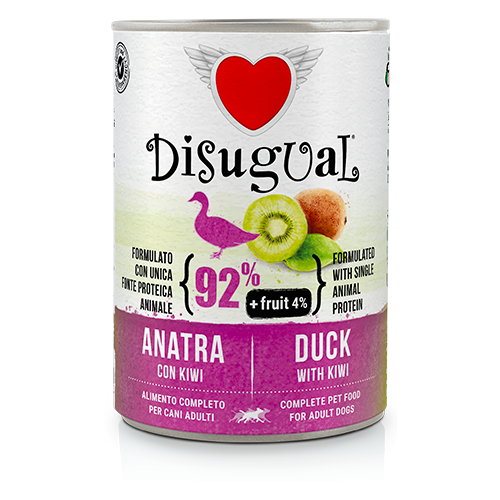 [FRUT402 DI] DISUGUAL DOG FRUIT - PATO Y KIWI LATA POR 400 GR