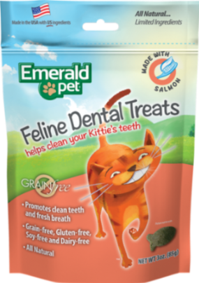 [402 EP] EMERALD PET CAT SNACK DENTAL SALMON