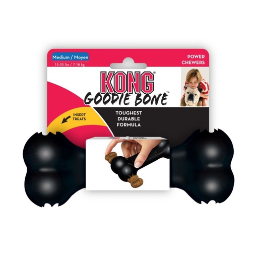 [10012 KO] KONG PERRO CAUCHO EXTREME HUESO SMALL- MEDIUM