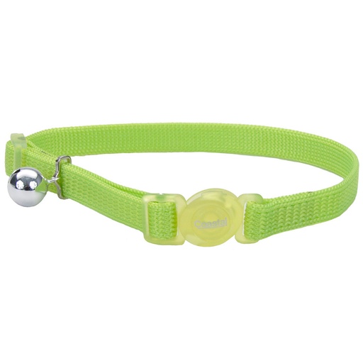 [7001 LIM12] COASTAL COLLAR GATO SAFE LIMA VERDE