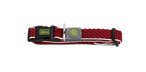 [66588 HU] HUNTER DOG HILO VB COLLAR 30-43 Cm S-M ROJO