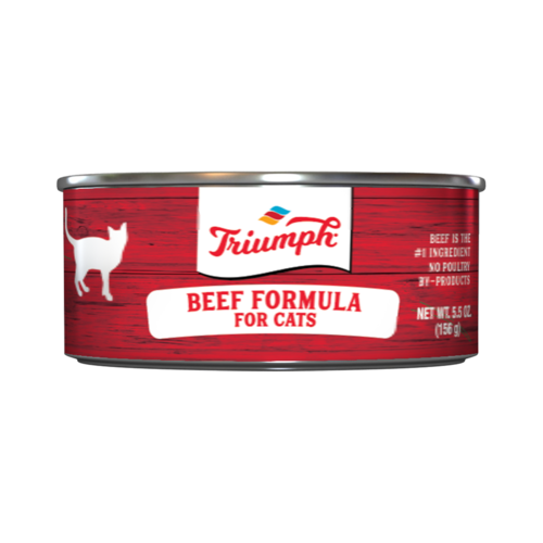 TRIUMPH CAT WILD SPIRIT LATA BEEF - CARNE 5.5  OZ - 156 GR