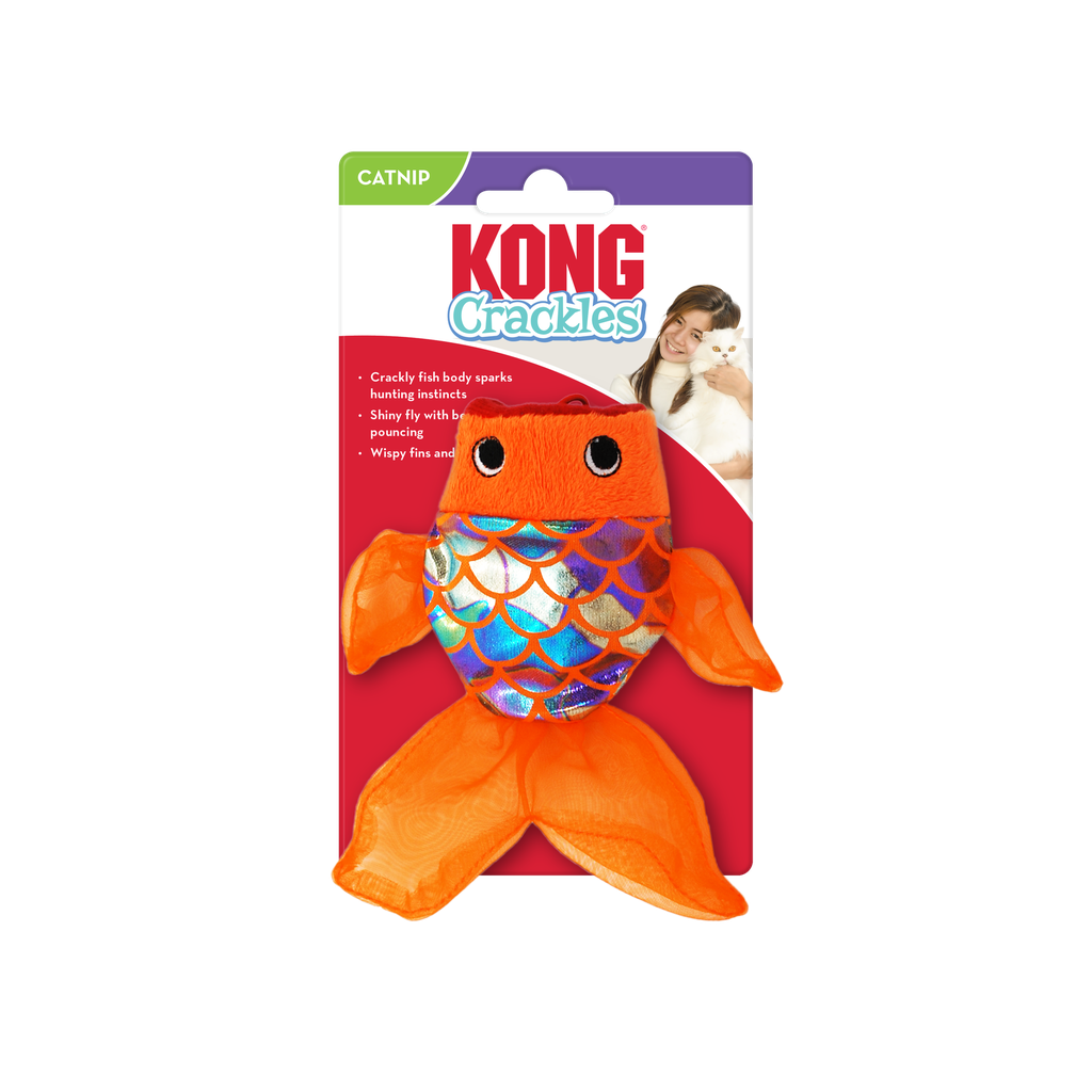 KONG GATO JUGUETE CRACKLES GULPZ - PESCADO