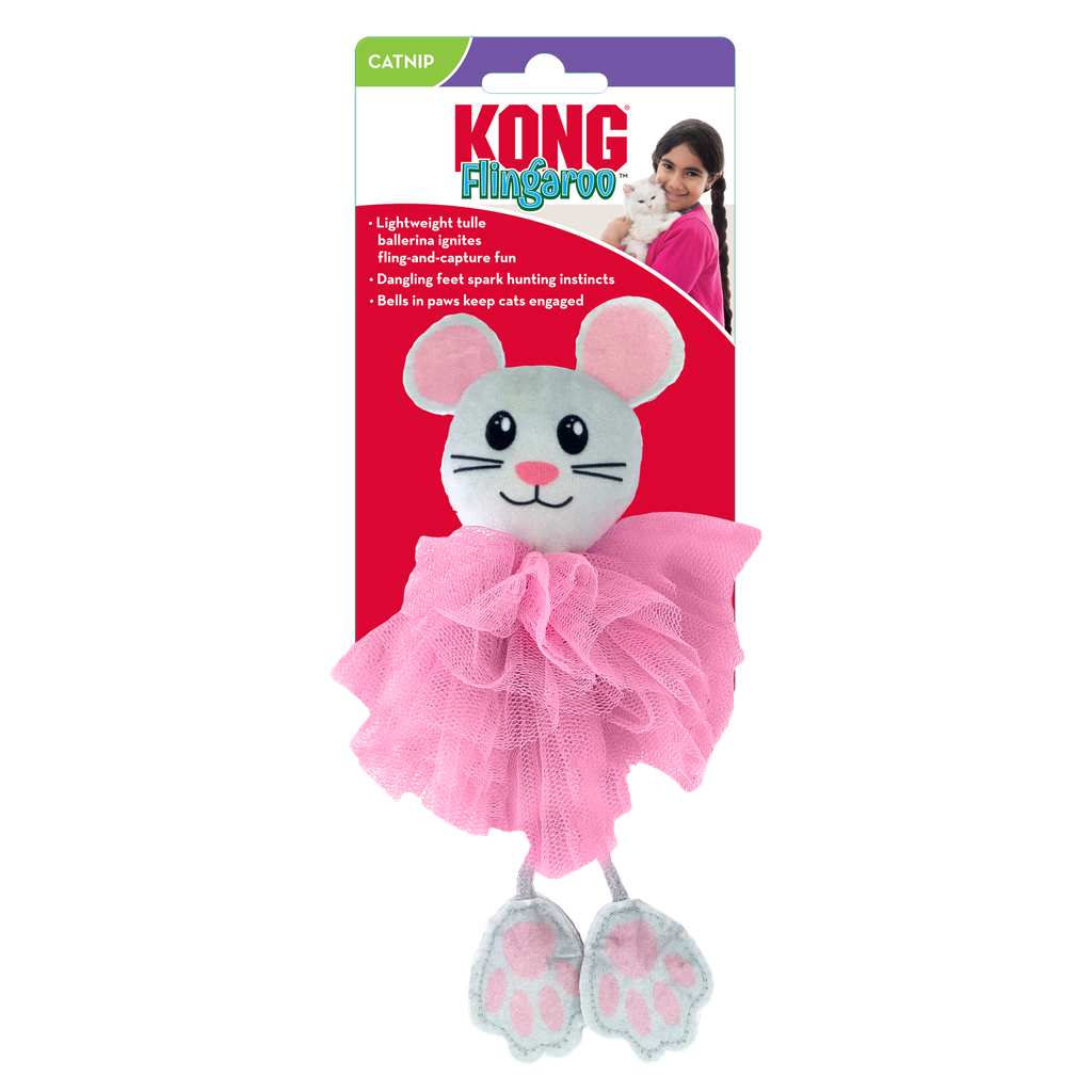 KONG GATO JUGUETE FLINGAROO TUTU - RATON SURTIDO