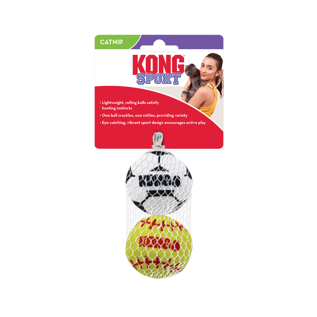 KONG GATO PELOTA SPORTS X2 SURTIDA