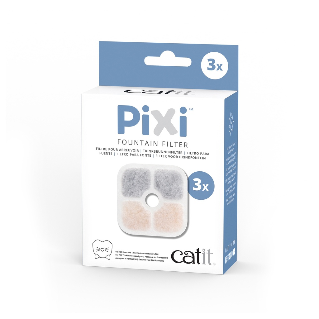 CATIT REPUESTO FILTRO PARA FUENTE DE AGUA PIXI - 3 UNDS