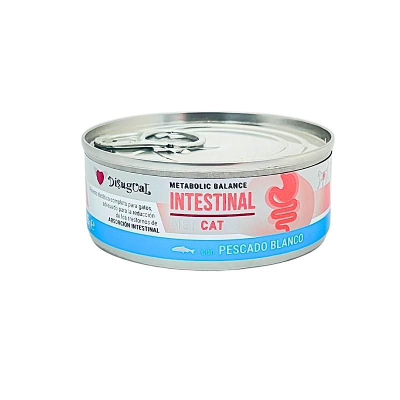 DISUGUAL CAT INTESTINAL DIET - PESCADO BLANCO - LATA POR 85 GR