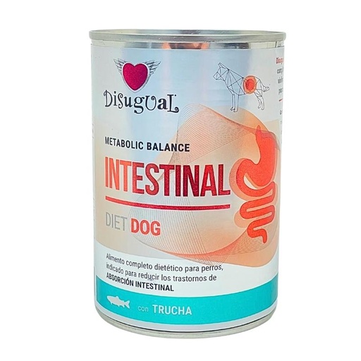 DISUGUAL DOG INTESTINAL DIET - TRUCHA LATA POR 400 GR