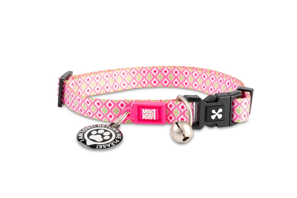 MAX & MOLLY ORIGINAL RETRO PINK COLLAR GATO