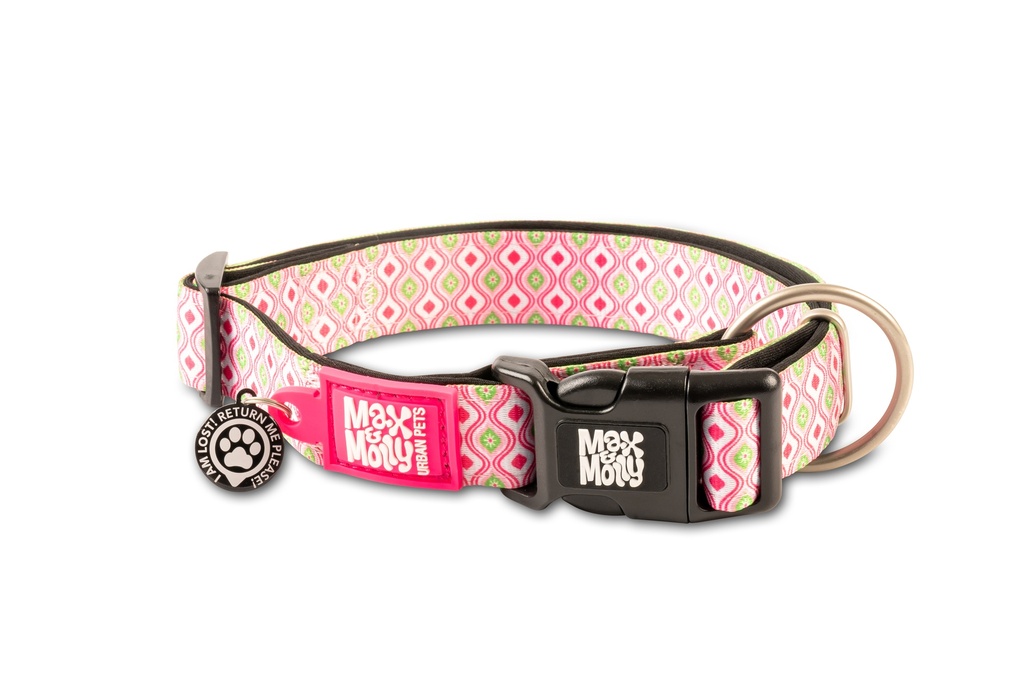 MAX & MOLLY ORIGINAL RETRO PINK COLLAR PERRO X-SMALL