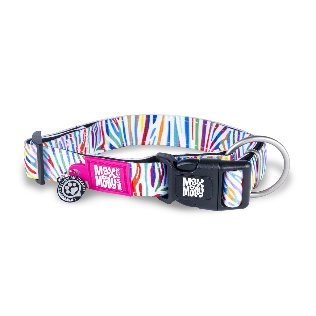 MAX & MOLLY ORIGINAL MAGIC ZEBRA COLLAR PERRO X-SMALL