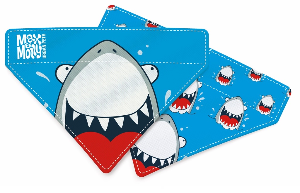 MAX & MOLLY ORIGINAL FRENZY THE SHARK BANDANA SMALL