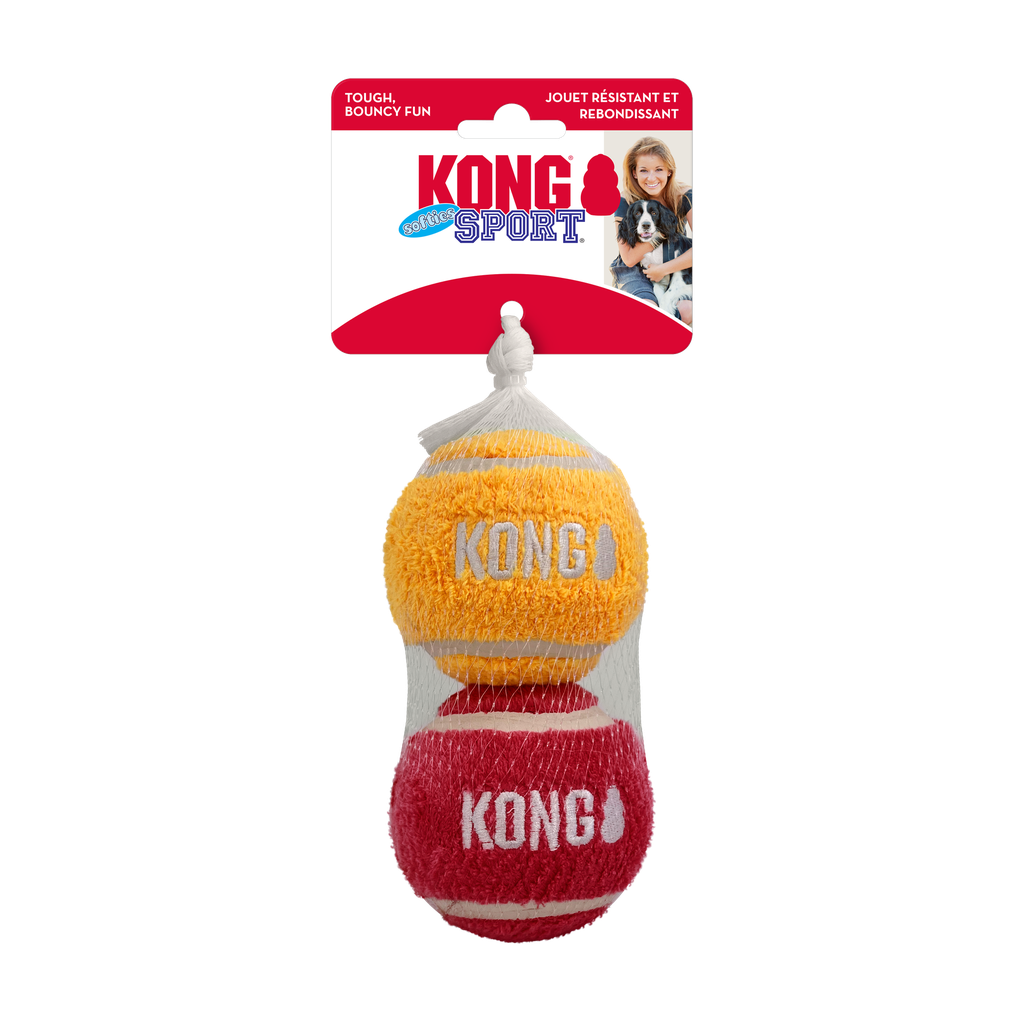 KONG PERRO SOFTIES SPORTS BALLS PELOTA LARGE X2