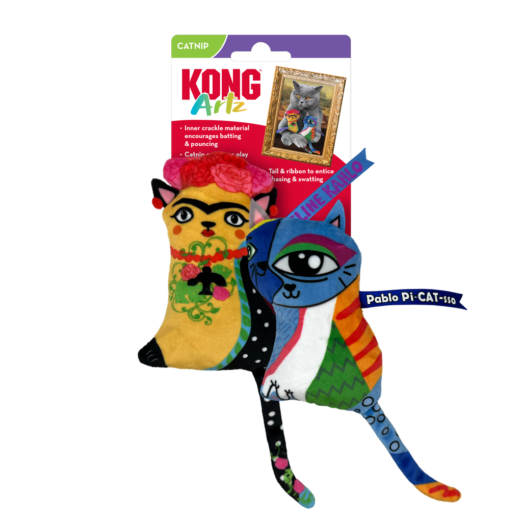 KONG GATO PELUCHE ARTES X 2 KAHLO - PICASSO