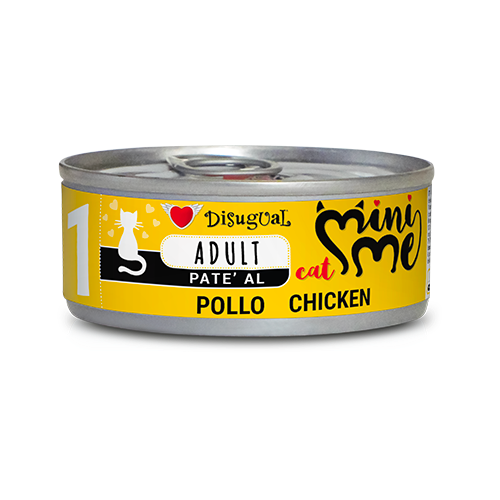 DISUGUAL CAT MINI ME - N1 POLLO  LATA POR 85 GR