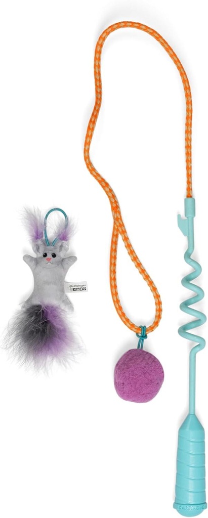 CATSTAGES GATO FRISKY CAT-APULT SPRING WAND