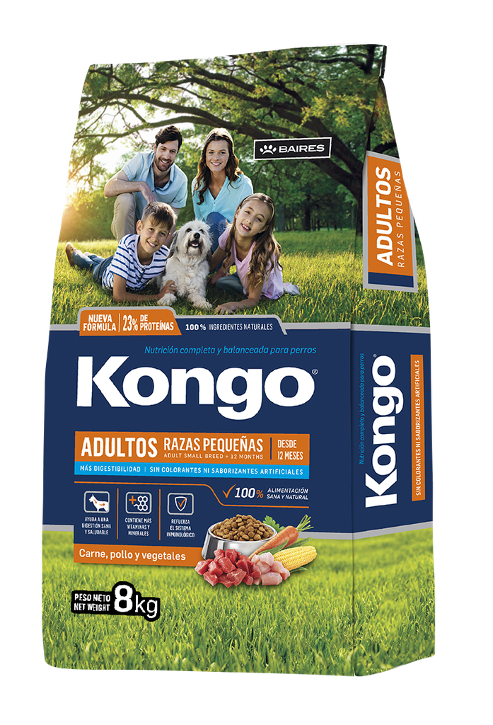 PROMO FECHA CORTA JUL-29-2025-KONGO PERROS RAZAS PEQUEÑAS BULTO 8 Kg