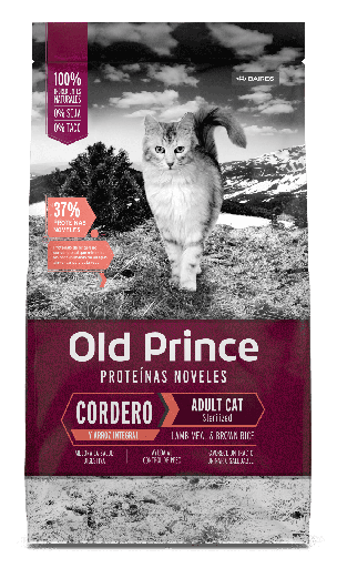 PROMO FECHA CORTA - FEB-06-2026- OLD PRINCE NOVEL GATOS CORDERO - ADULTOS ESTERILIZADO 7.5 KG