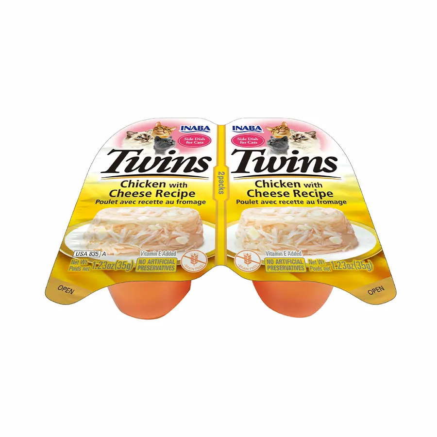INABA CAT - TWINS CHICKEN WITH CHEESE RECIPE 70 gr