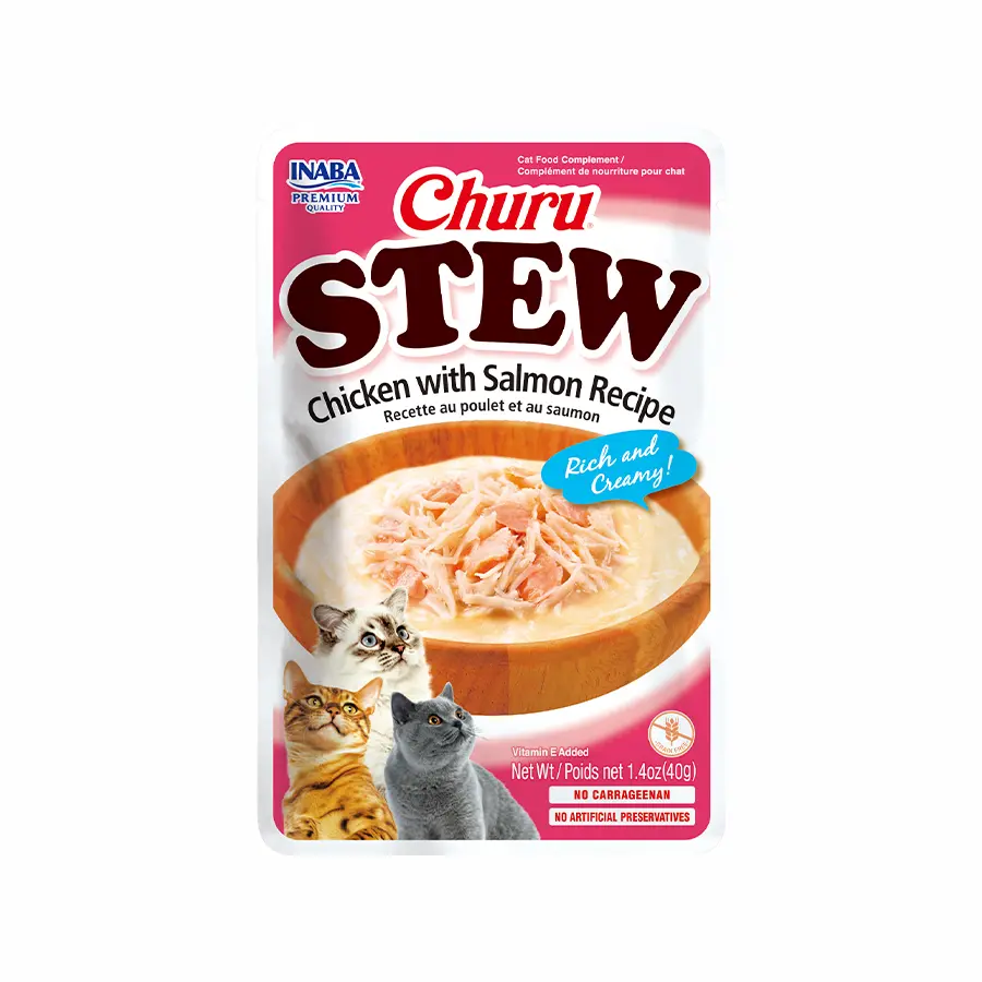 INABA CAT - STEW CHICKEN WITH SALMON 40 gr