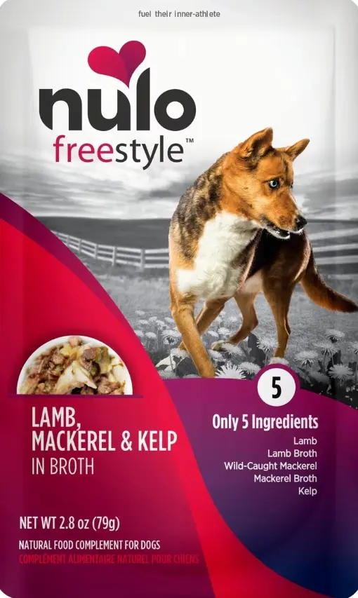 NULO DOG FS GRAIN FREE MEAL ENHANCER - POUCH CORDERO, PESCADO CABALLA Y KELP 79 GR  