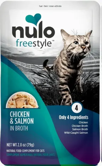 NULO CAT FS GRAIN FREE MEAL ENHANCER - POUCH POLLO Y SALMON 79 GR  