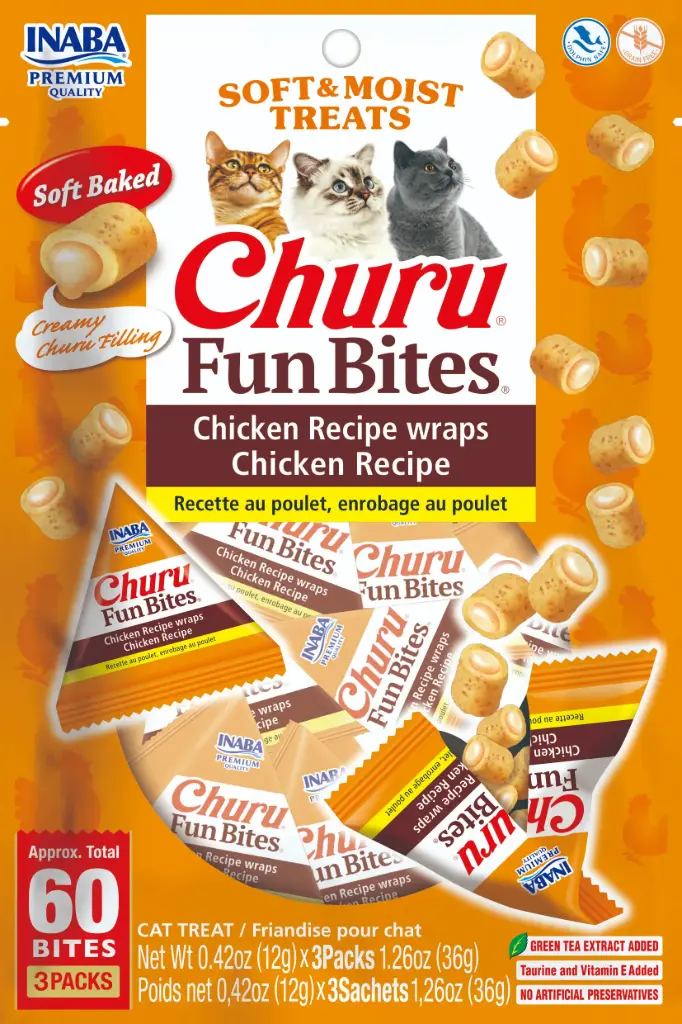 INABA CAT CHURU FUN BITES - POLLO