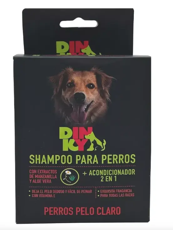 DINKY SHAMPOO 2 EN 1 DINKY PERRO PELO CLARO DISP X12 SACHET