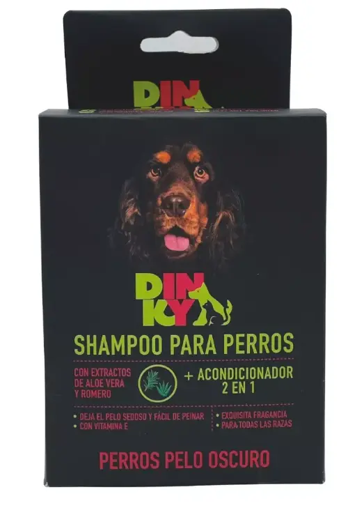 DINKY SHAMPOO 2 EN 1 DINKY PERRO PELO OSCURO DISP X 12 SACHET