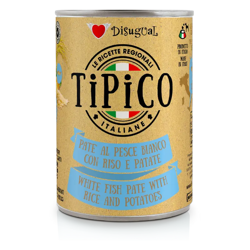 DISUGUAL DOG TIPICO - ZONA SICILIA PESCAO BLANCO LATA 400 GR 