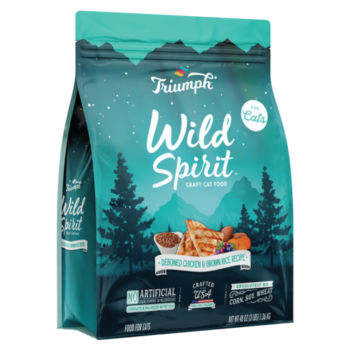 PROMO CORTA FECHA ABR-07/27 TRIUMPH CAT WILD SPIRIT CHICKEN - POLLO  3 LB - 1.36 KG 