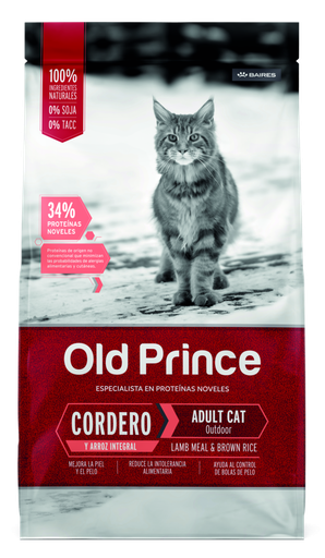 PROMO CORTA FECHA ENE-17-27 OLD PRINCE NOVEL GATOS CORDERO - ADULTOS 7.5 KG 