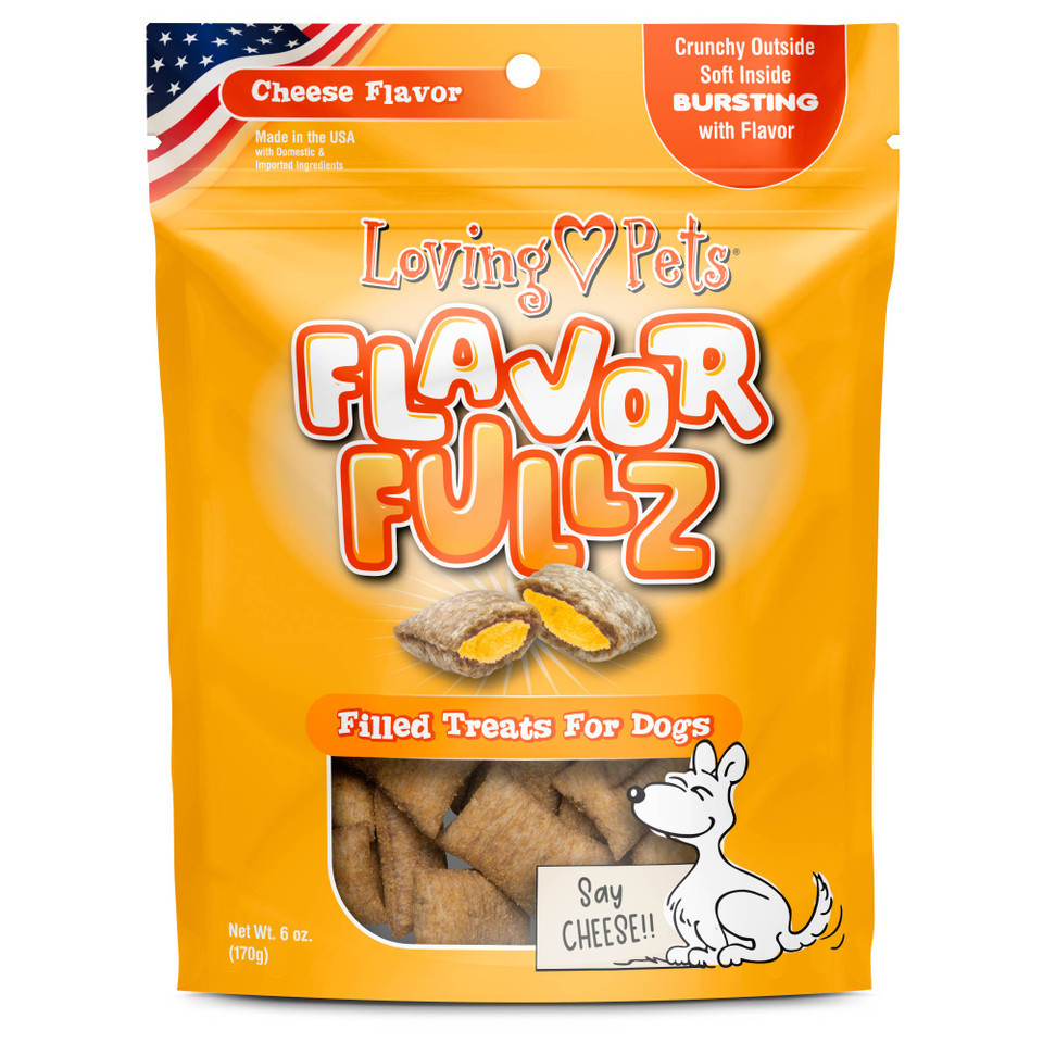 PROMO CORTA FECHA ENE-27-27 FLAVORFULLZ DOG SNACK - QUESO 6 OZ 