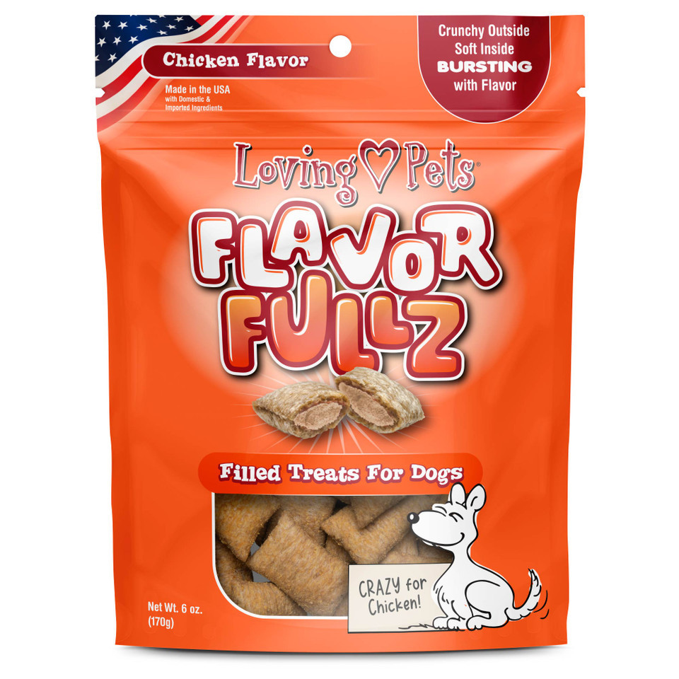 PROMO CORTA FECHA ENE-27-27 FLAVORFULLZ DOG SNACK - POLLO 6 OZ 