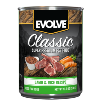 EVOLVE DOG CLASSIC LATA LAMB -  CORDERO 13.2 OZ - 374 GR 