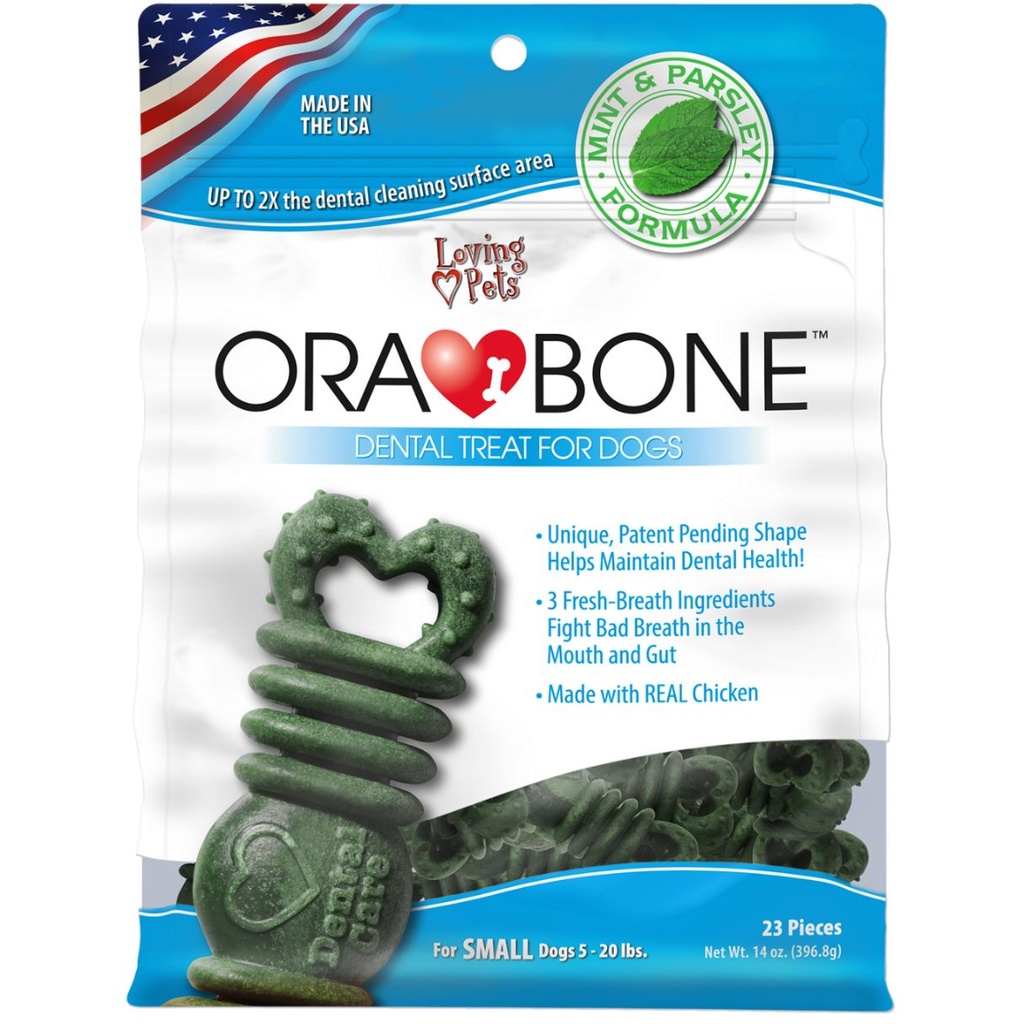 ORABONE DOG DENTAL TREAT 14 OZ - BOLSA SMALL X 23 UNDS