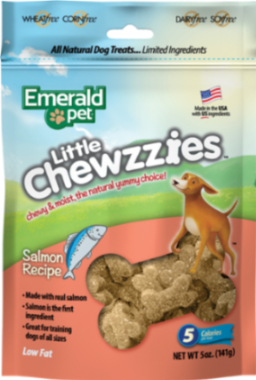 EMERALD PET DOG SNACK LITTLE CHEWZZIES - SALMON 5OZ