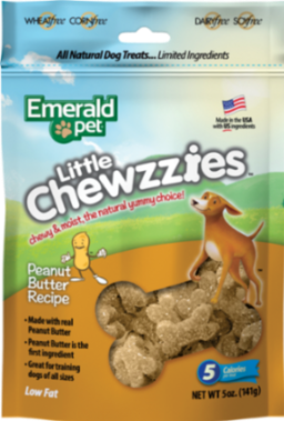 EMERALD PET DOG SNACK LITTLE CHEWZZIES - PEANUT BUTTER 5OZ