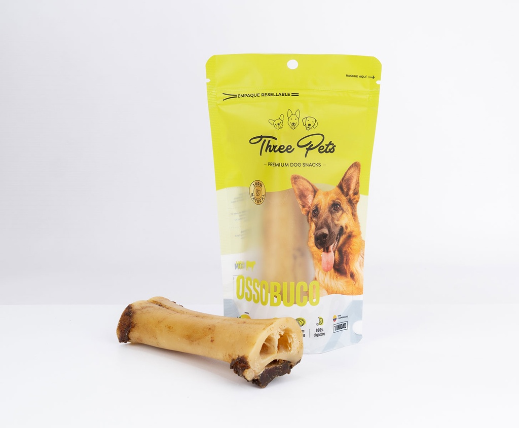 THREE PETS DOG SNACK OSSOBUCO X 1 UND 220 GR