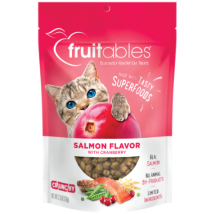 FRUITABLES CAT SNACK  SALMON Y ARANDANOS 70GR